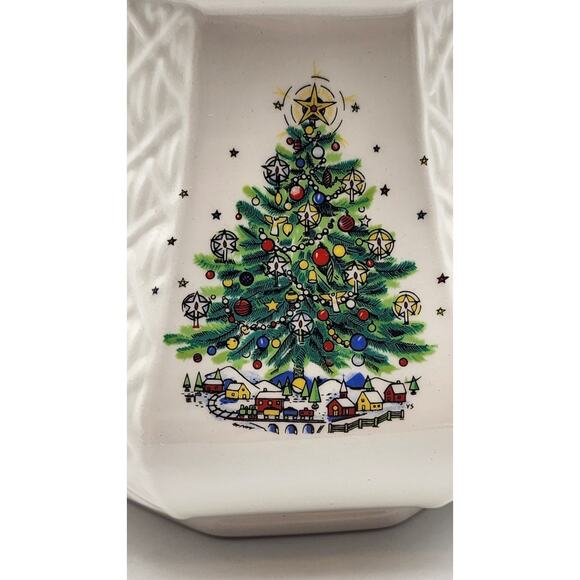 Sadler England Teapot Christmas Eve Salem Tree Vintage Ceramic w/ Lid - Picture 14 of 16
